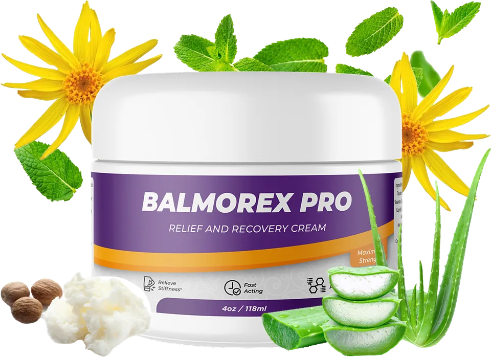 Balmorex Pro Relief and Recovery Cream with natural botanicals